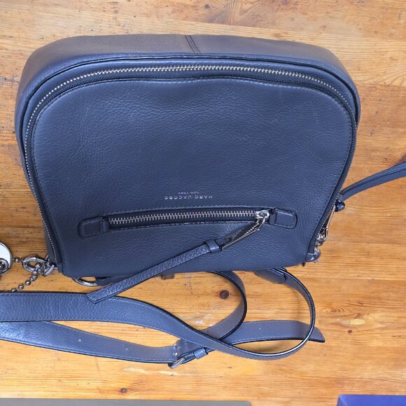 Marc Jacobs Gotham Pebbled Leather Crossbody Bag-Charcoal Gray - Picture 5 of 13